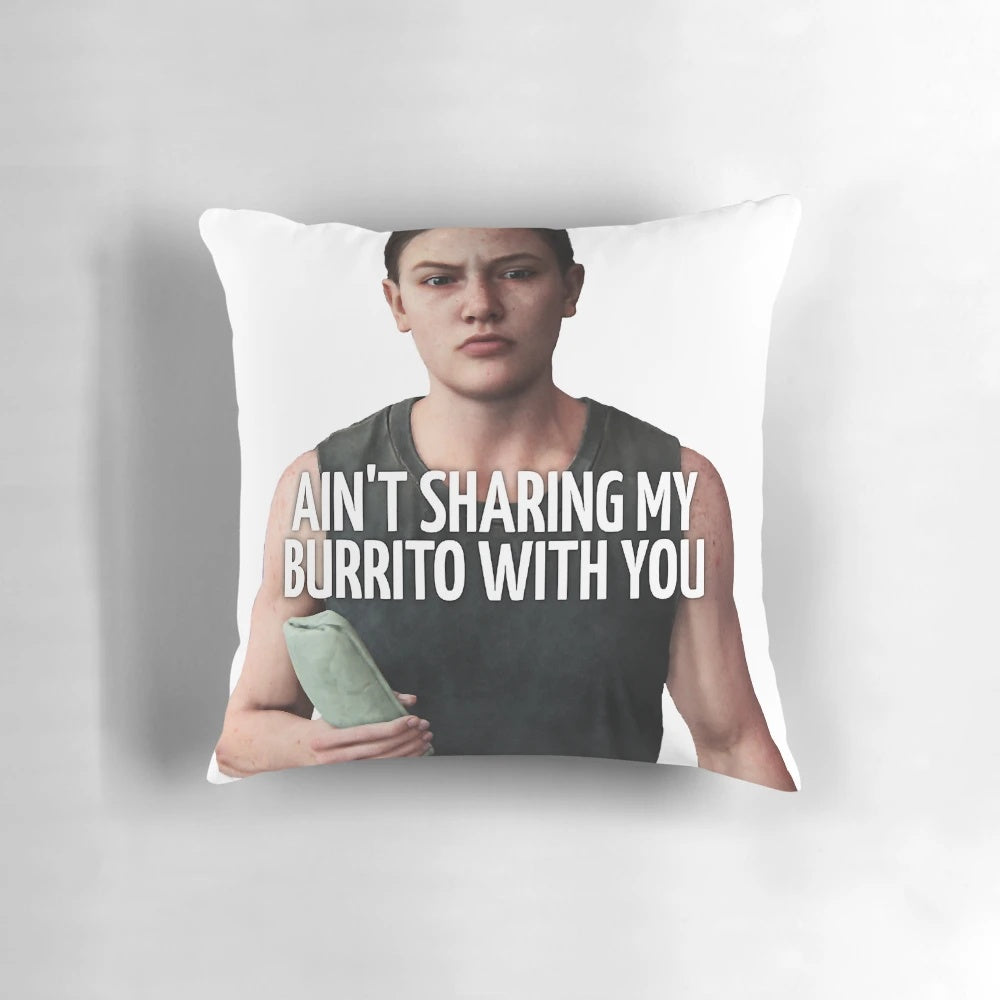 The Last of Us Abby Pillow featuring the character Abby from the game The Last of Us Part II