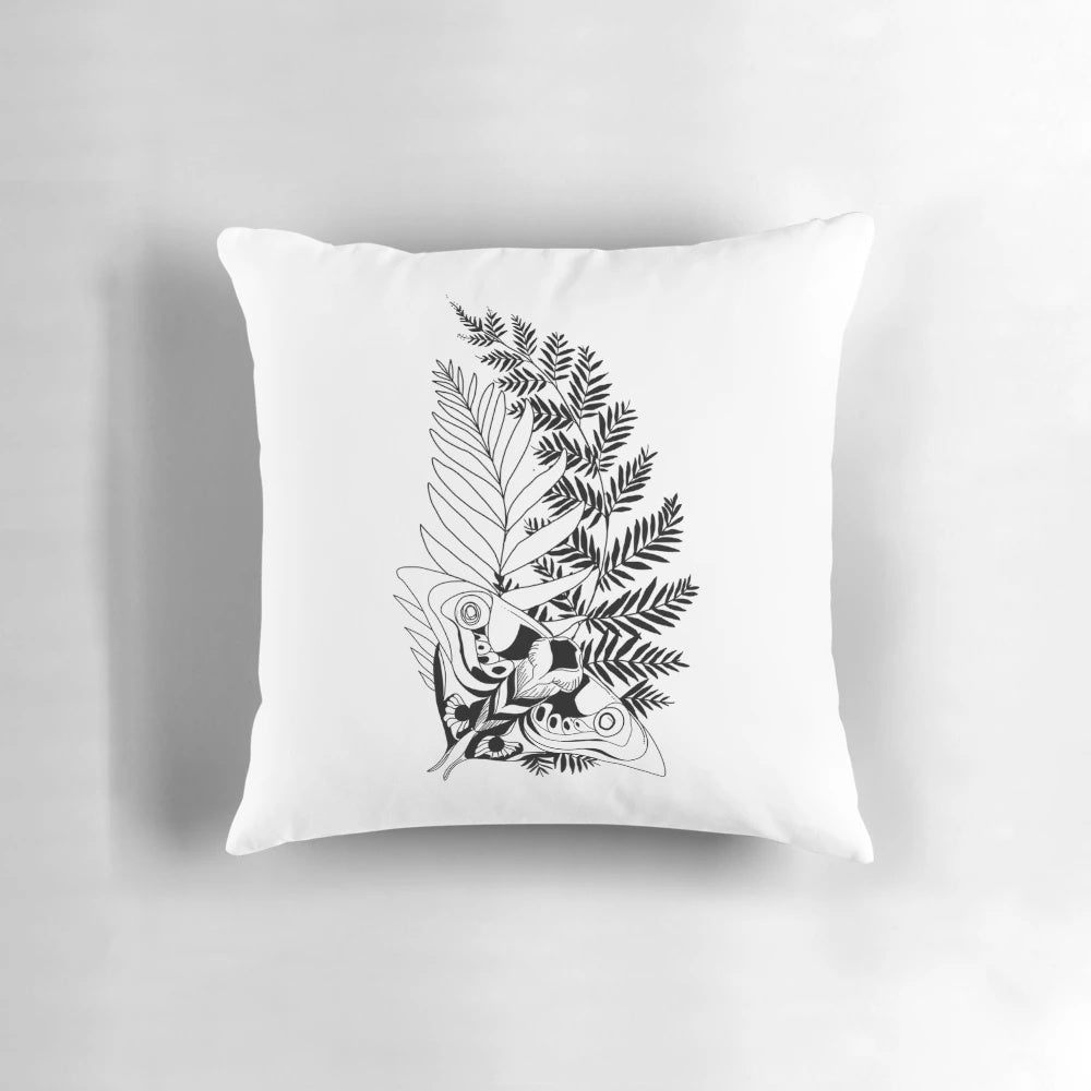 The Last of Us Ellie Tattoo Pillow featuring the iconic fern tattoo design from the game