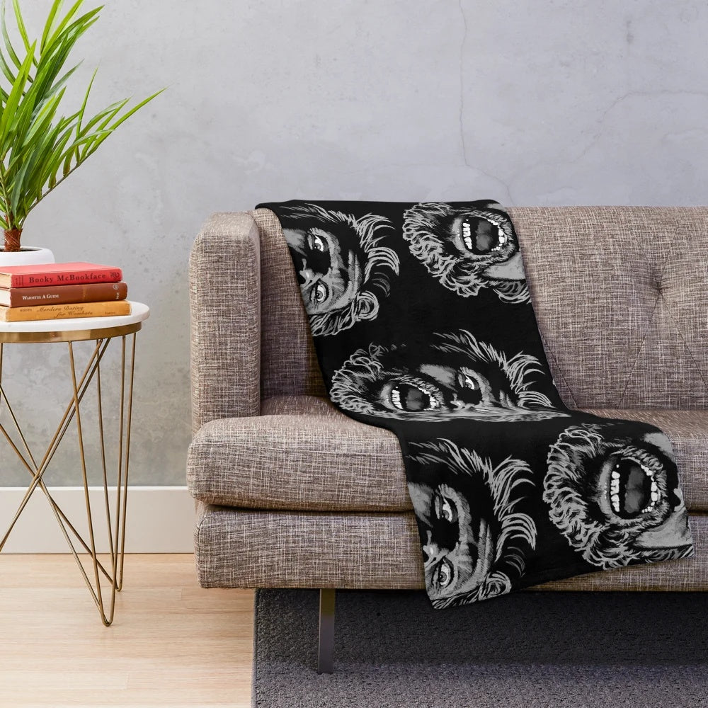 The Lighthouse inspired plush blanket featuring Robert Pattinson and Willem Dafoe