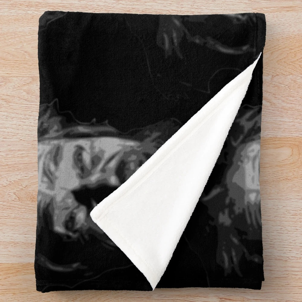 The Lighthouse inspired plush blanket featuring Willem Dafoe's character design