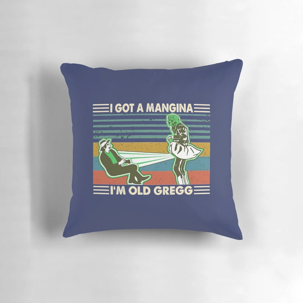 A plush pillow featuring the iconic characters from the British comedy series The Mighty Boosh.