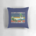 A plush pillow featuring the iconic characters from the British comedy series The Mighty Boosh.