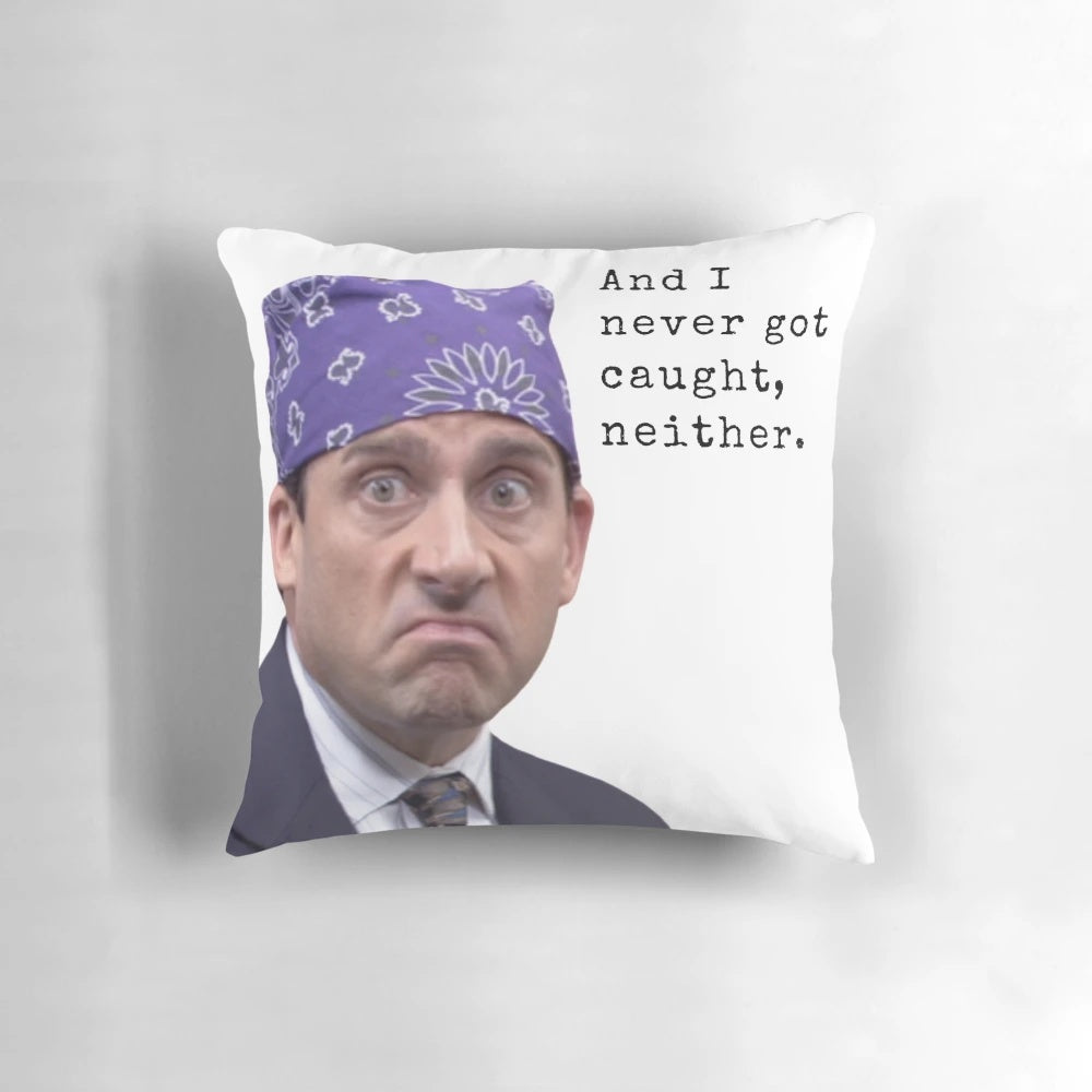 Prison Mike Pillow from The Office featuring Michael Scott character