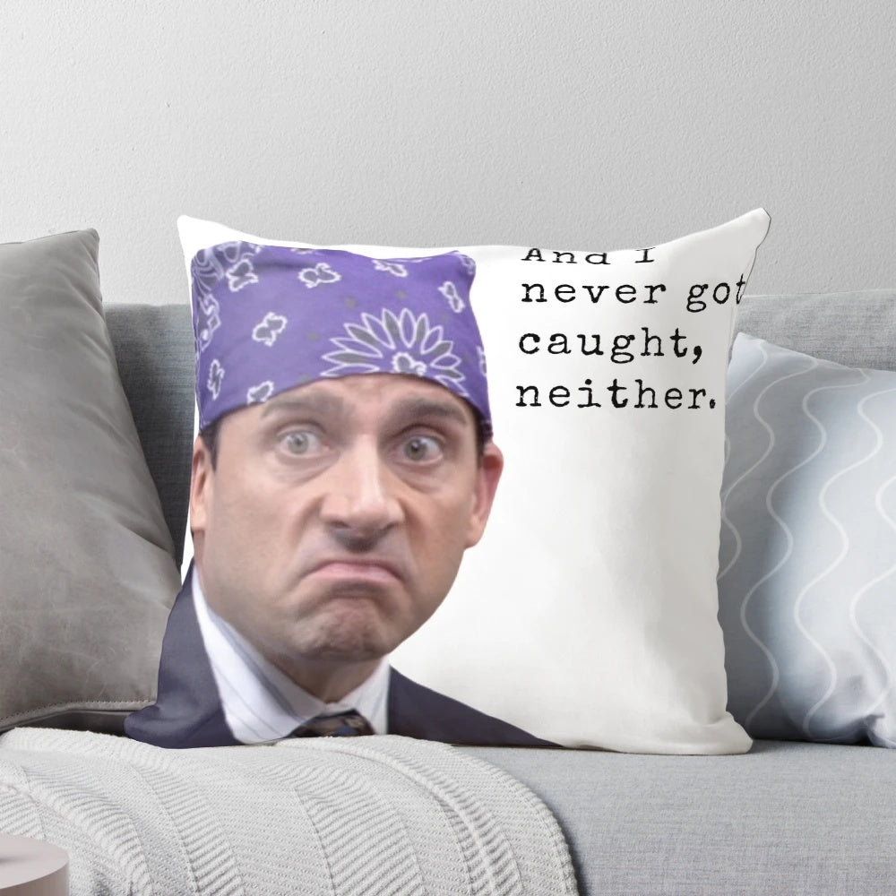 Prison Mike Pillow from The Office featuring Michael Scott character