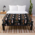 Ponyboy Curtis from the 80s movie "The Outsiders" printed on a plush blanket