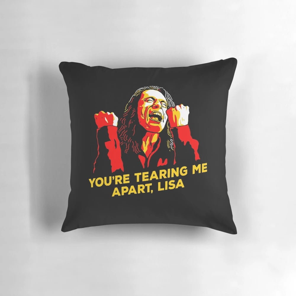 The Room Movie Quotes Pillow featuring iconic Tommy Wiseau phrases