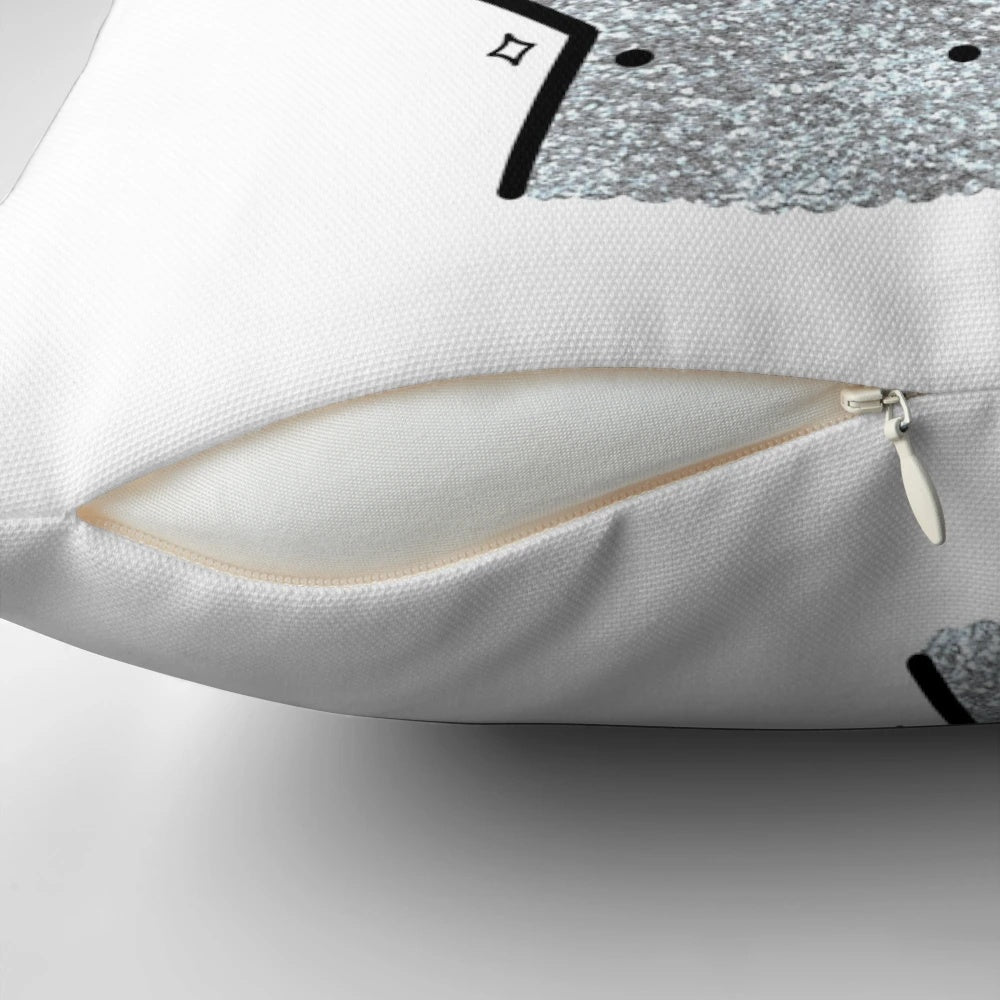 A Twilight-inspired pillow featuring the iconic characters Edward Cullen and Bella Swan