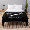 Cozy plush blanket featuring "The Queen Is Dead" album cover by The Smiths
