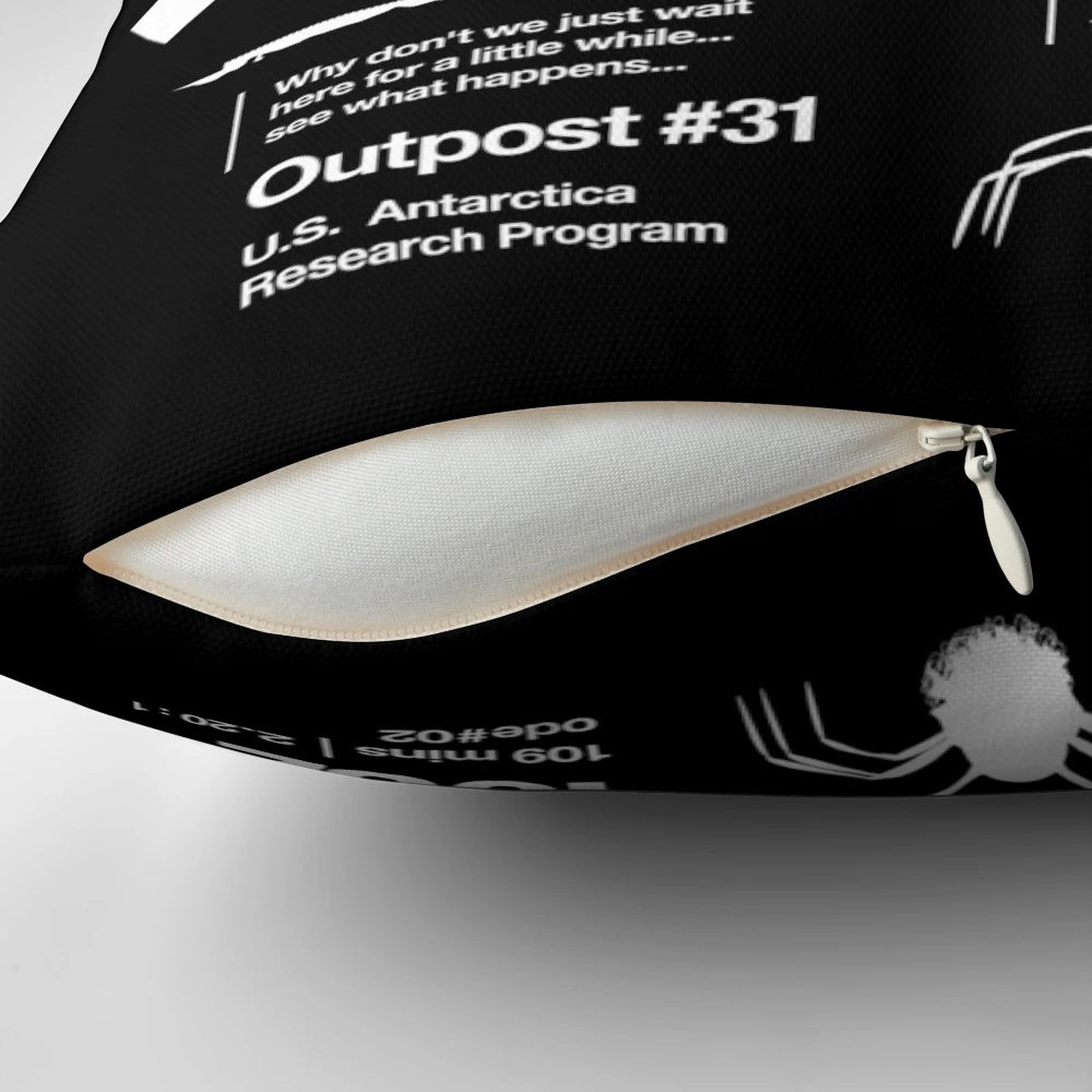 ODE #02 Pillow inspired by the classic horror film 'The Thing' directed by John Carpenter