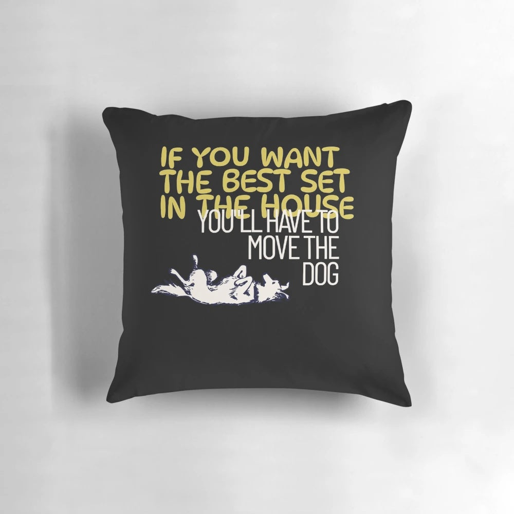 Soft and cozy pillow with cute dog design, perfect for pet parents
