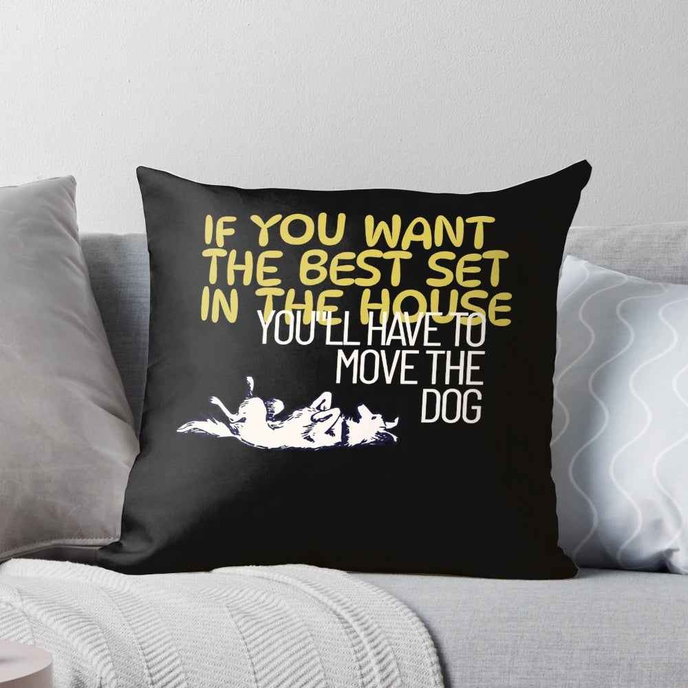 Soft and cozy pillow with cute dog design, perfect for pet parents