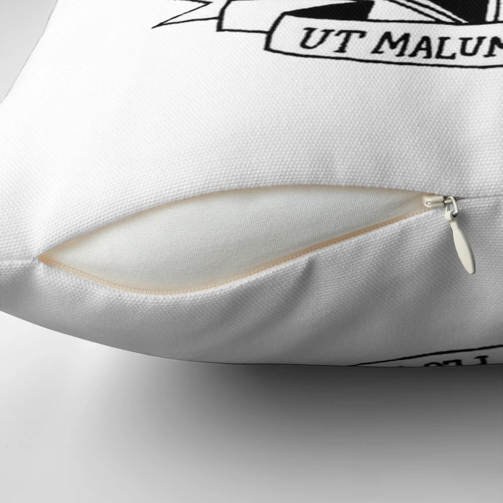 The Umbrella Academy Crest Throw Pillow - High-Quality Netflix Series Fan Art