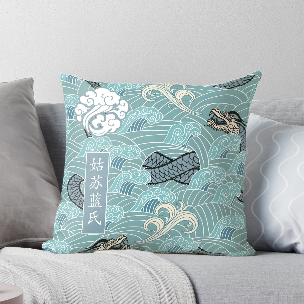 Soft, cozy pillow featuring Lan Sizhui from the popular anime/drama The Untamed.