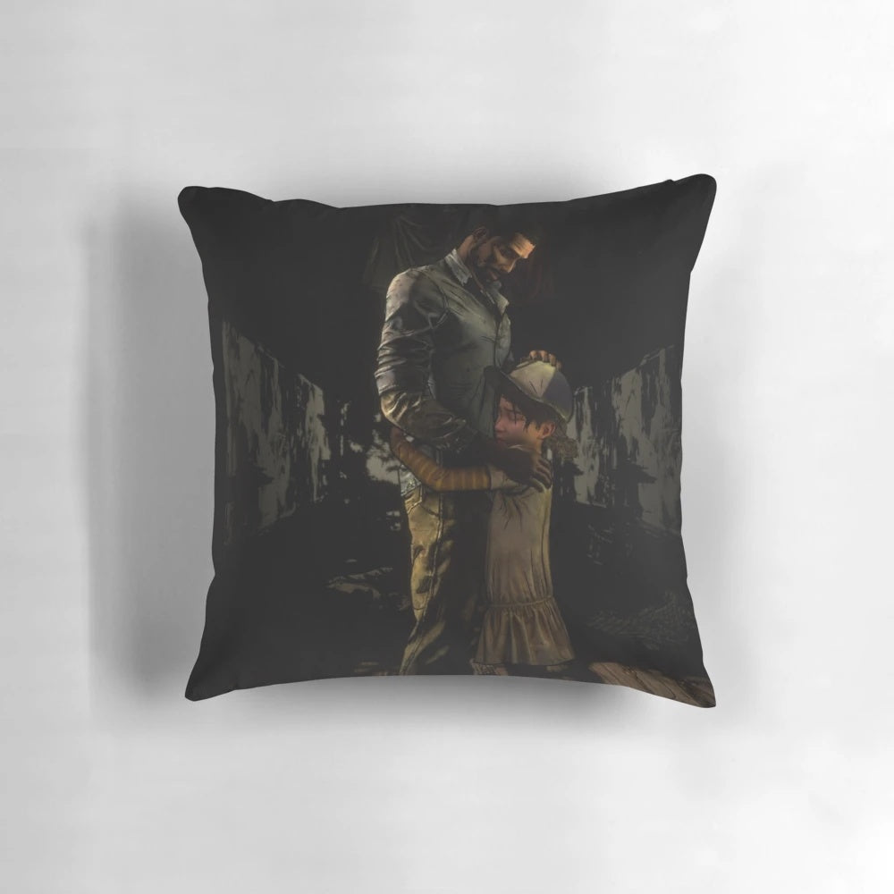 The Walking Dead Clementine and Lee Friendship Pillow