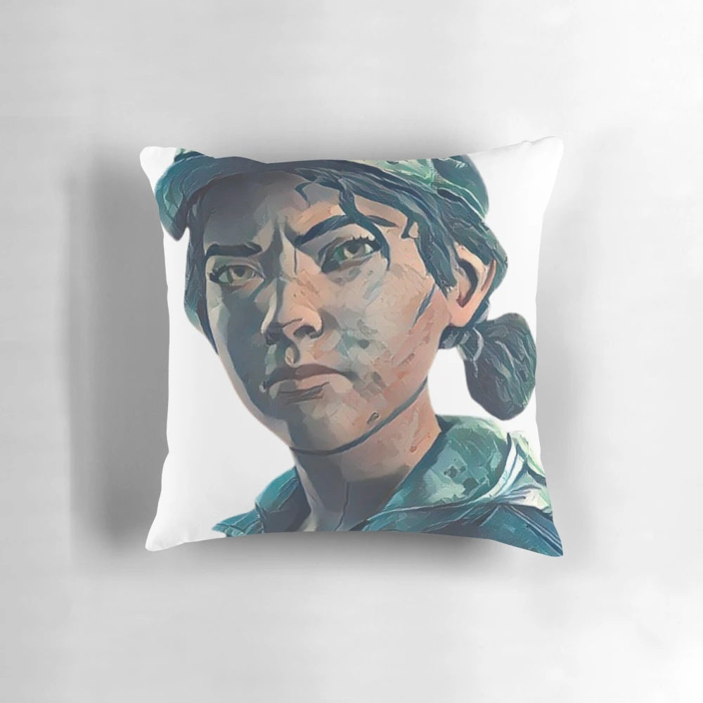 The Walking Dead Clementine TWDG Pillow, featuring the character from the popular video game series