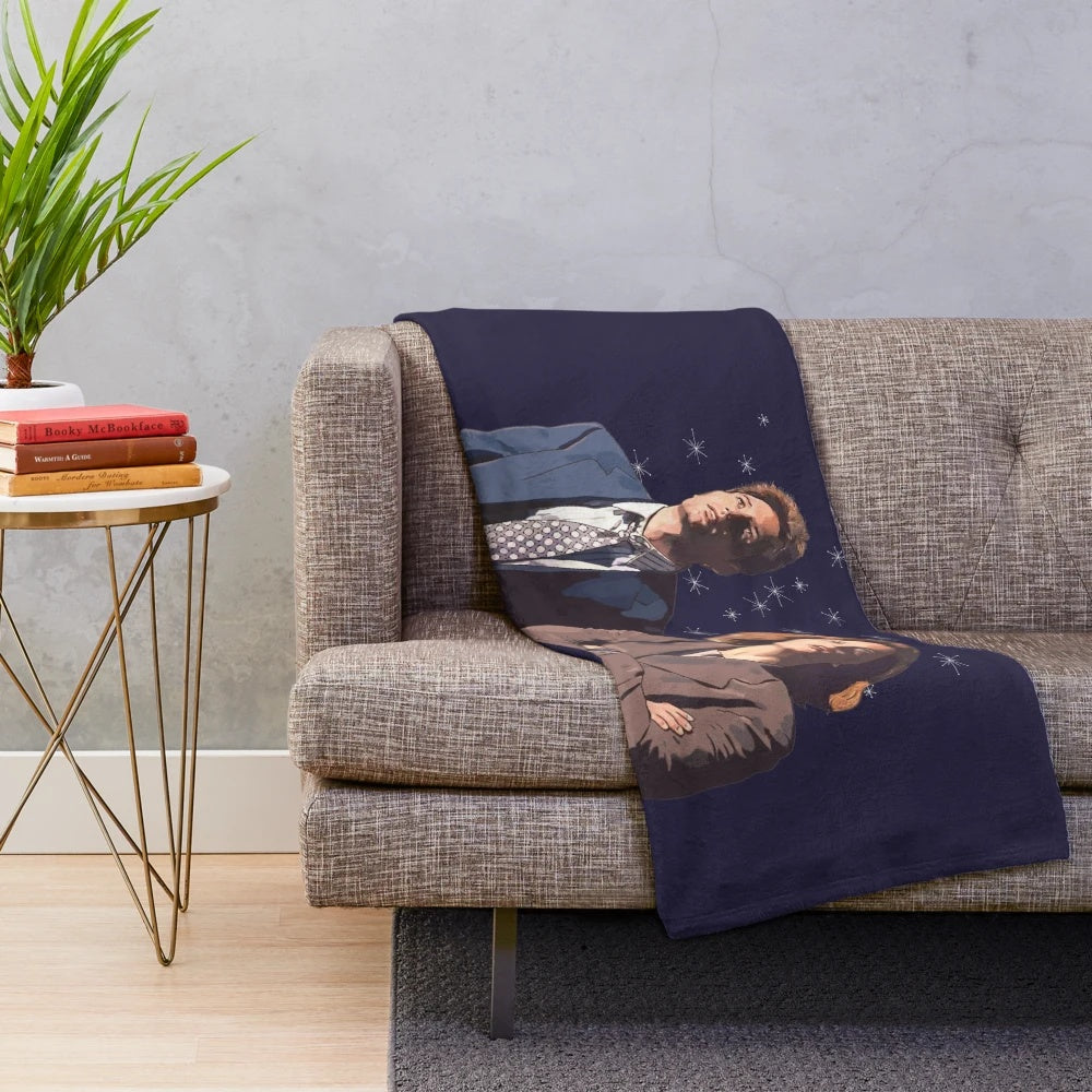 The X-Files Inspired Mulder and Scully Plush Blanket