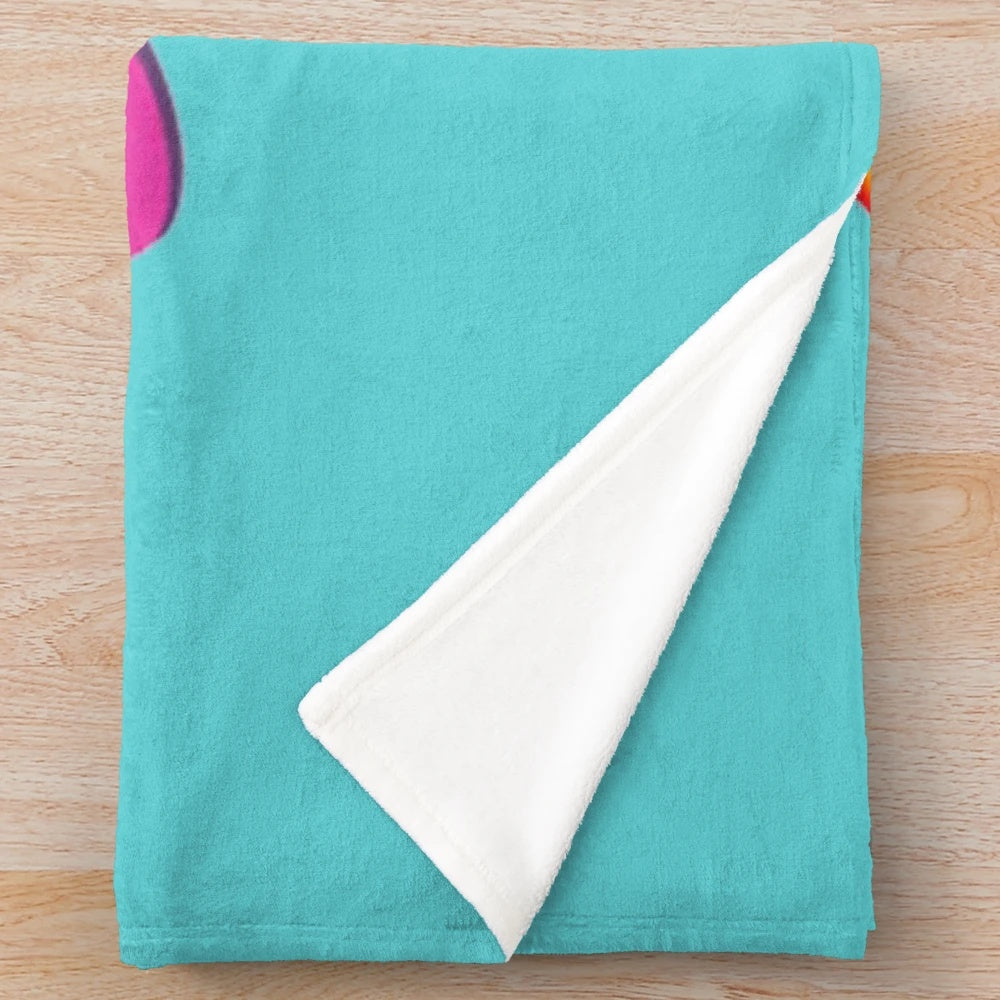 Themed plush blanket featuring popular kids' YouTube stars Diana and Roma