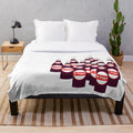 Dr Pepper Themed Plush Blanket for Movie Fans