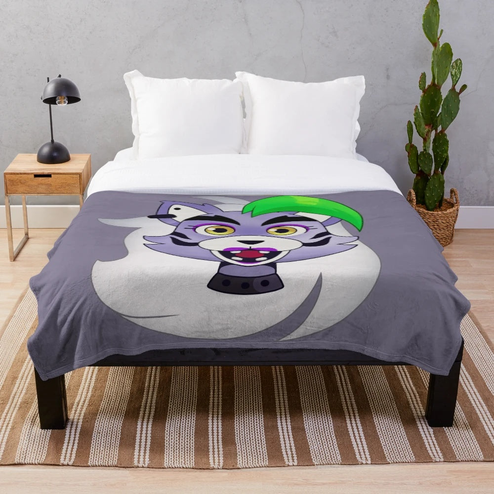 FNAF Roxanne Wolf Design Plush Blanket