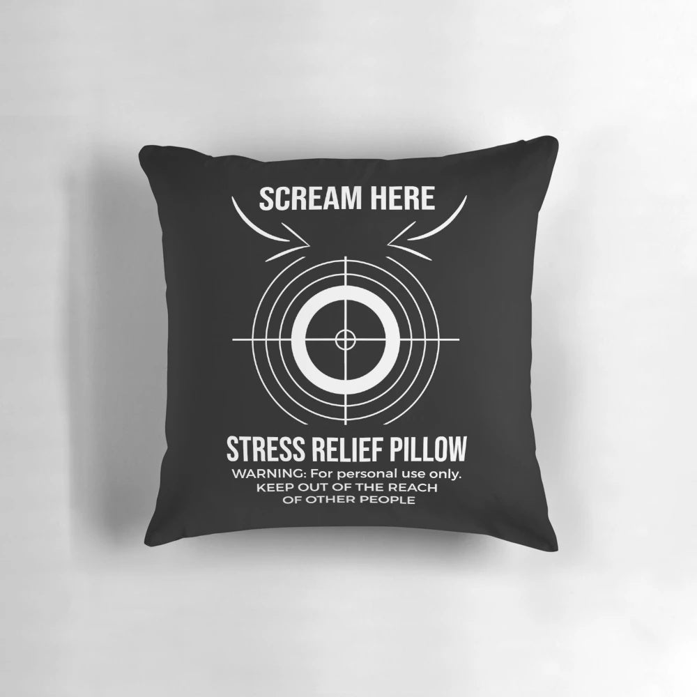 Therapeutic scream pillow for stress relief and mental health