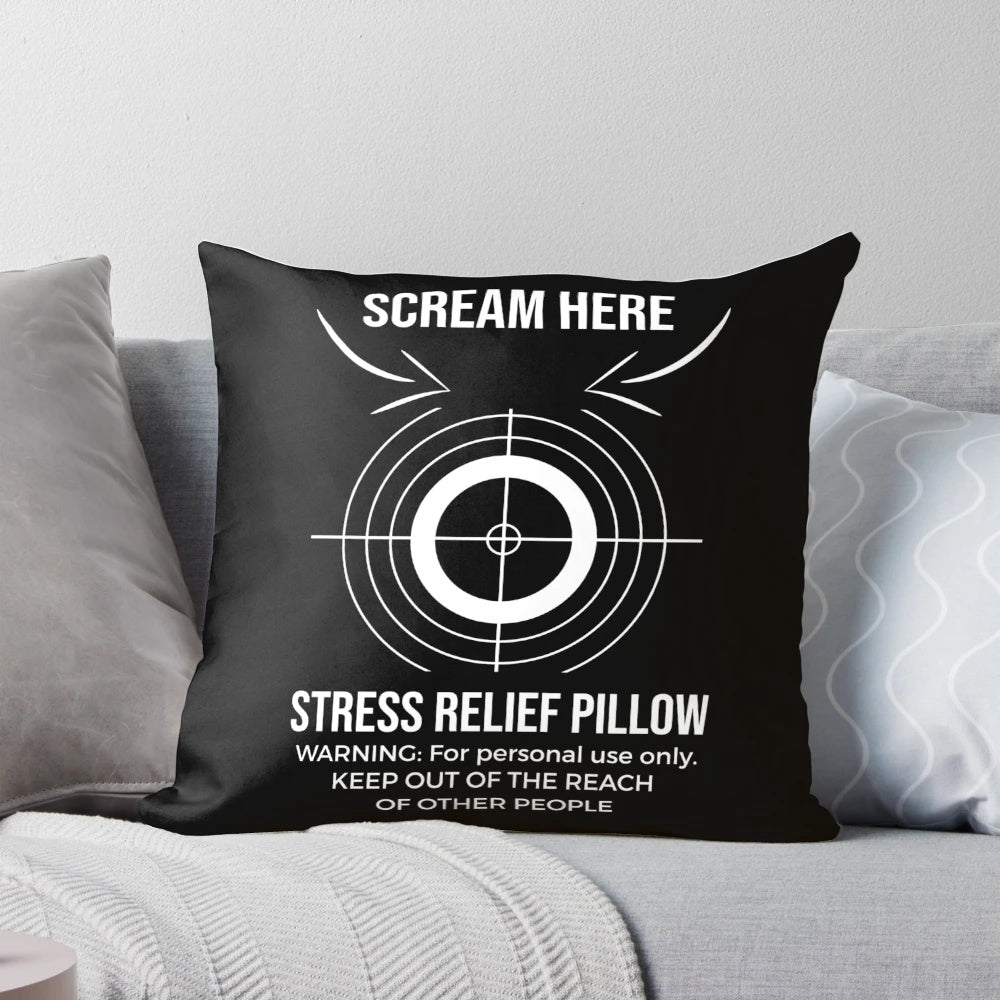 Therapeutic scream pillow for stress relief and mental health