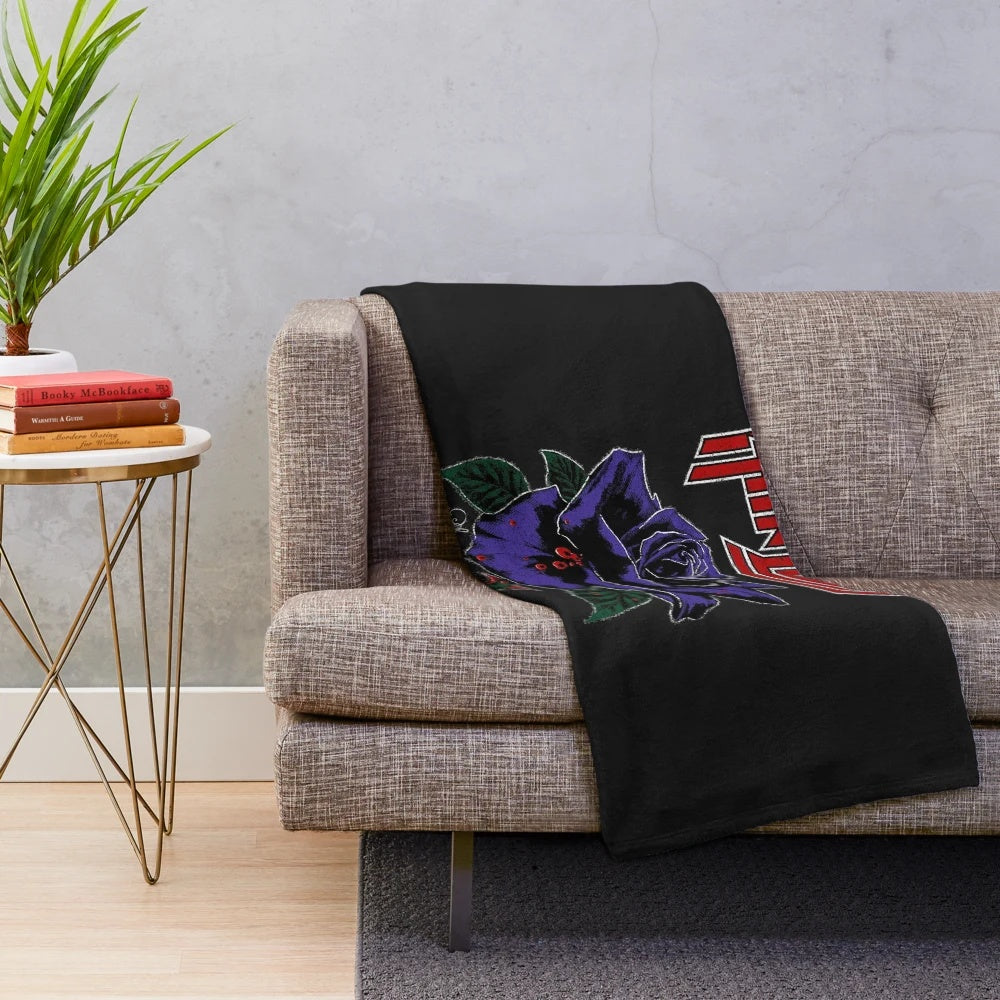 Soft, cozy plush blanket featuring the iconic Thin Lizzy logo and design