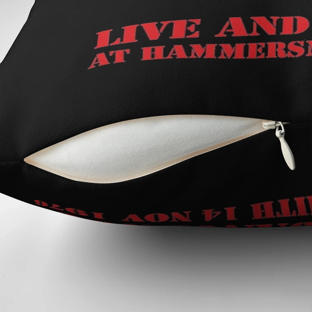 Thin Lizzy Pillow featuring the band's logo and Phil Lynott's iconic image