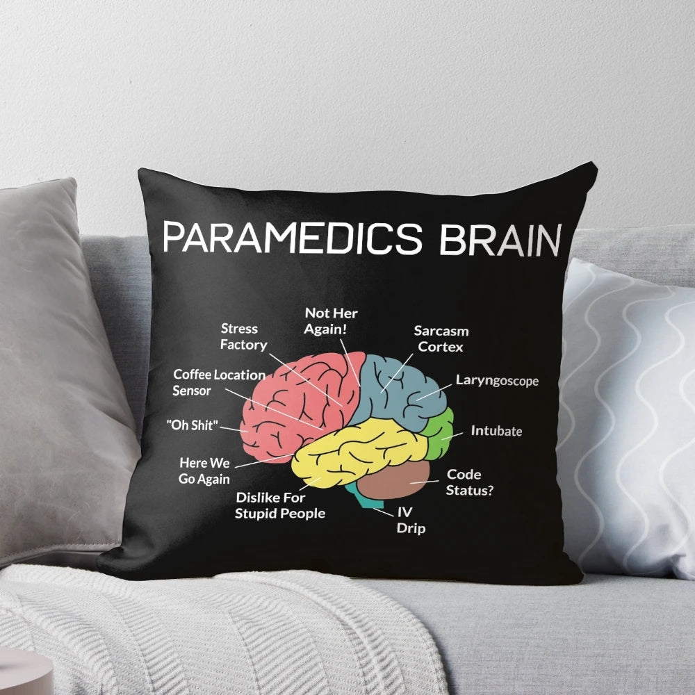 Thin White Line Paramedic Pillow for EMS, EMT, and First Responders