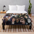 Thomas Brodie-Sangster inspired collage plush blanket