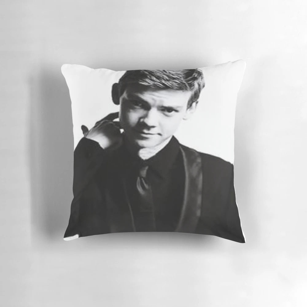 Thomas Brodie-Sangster inspired decorative throw pillow