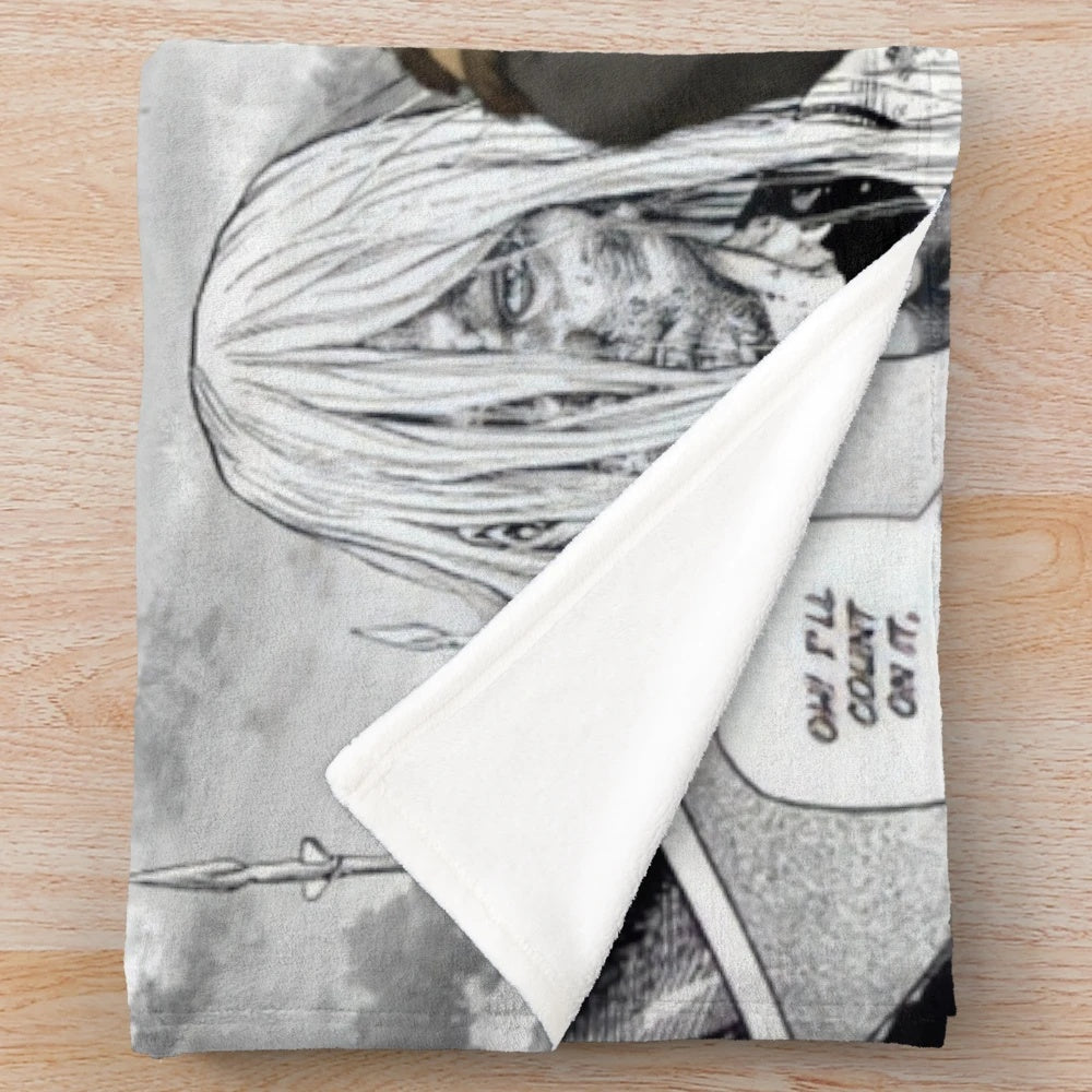 Thorfinn Plush Blanket - Vinland Saga Anime Inspired Medieval Warrior Bedding