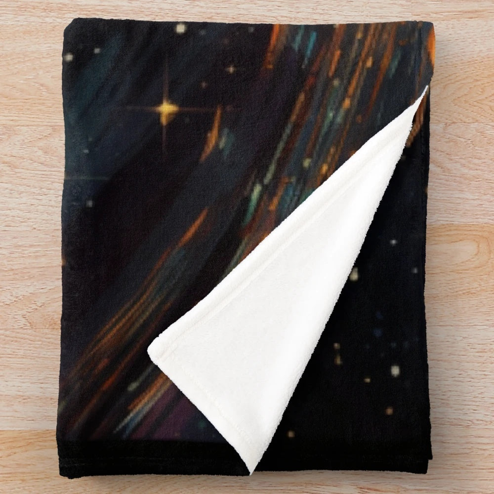 Thoth-Inspired Plush Blanket featuring ancient Egyptian god and ibis bird