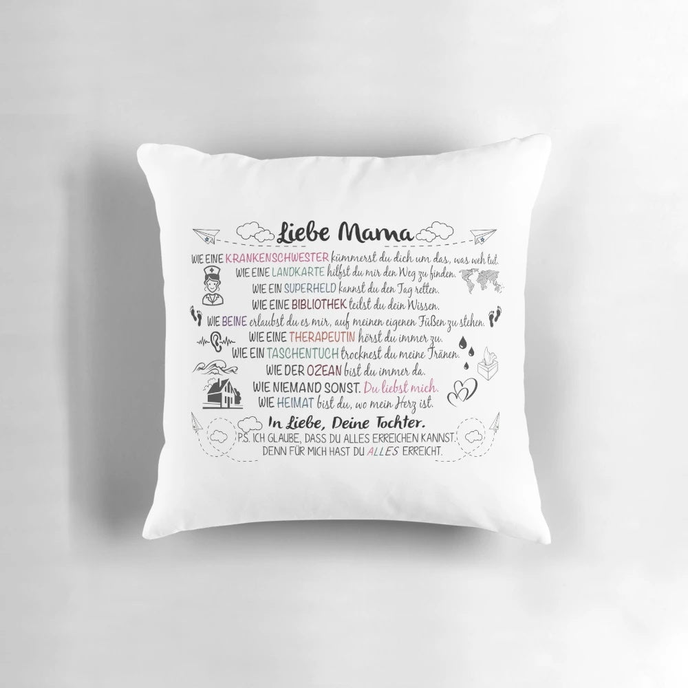 Personalized Pillow Gift for Mom - Funny and Heartfelt Design