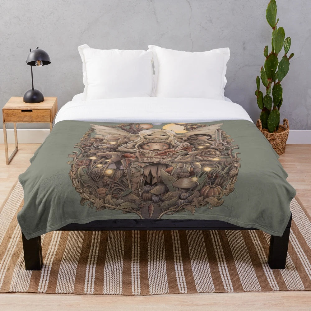 Soft and cozy plush blanket inspired by the world of The Dark Crystal