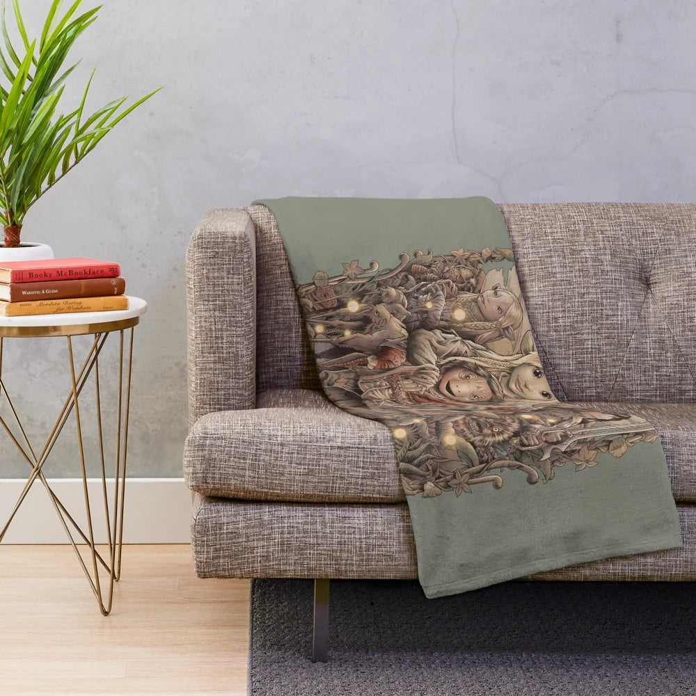 Soft and cozy plush blanket inspired by the world of The Dark Crystal