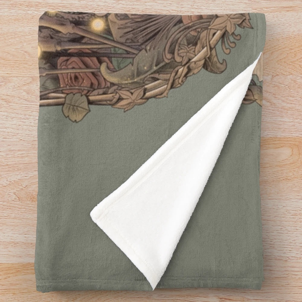 Soft and cozy plush blanket inspired by the world of The Dark Crystal