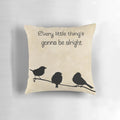 Three Little Birds Lyrics Pillow - Celebrate the Iconic Bob Marley Song