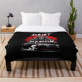 Drift Demon Samurai JDM Car Drifting Phonk Music Trash Gang Japan Style Plush Blanket