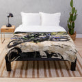 Motocross rider plush blanket