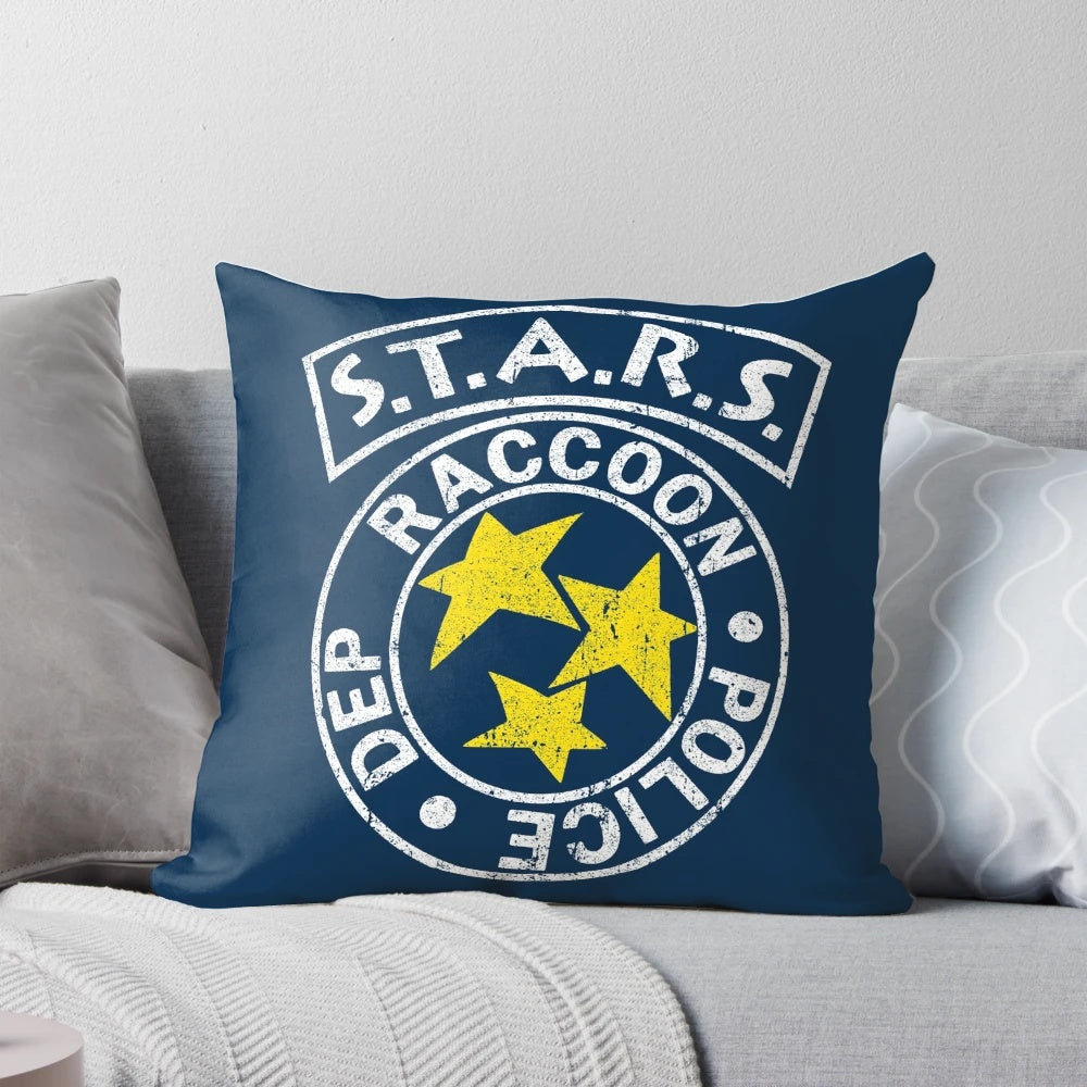 STARS' themed survival horror video game pillow