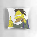 A pillow featuring the thumbs up meme of Lenny from The Simpsons.