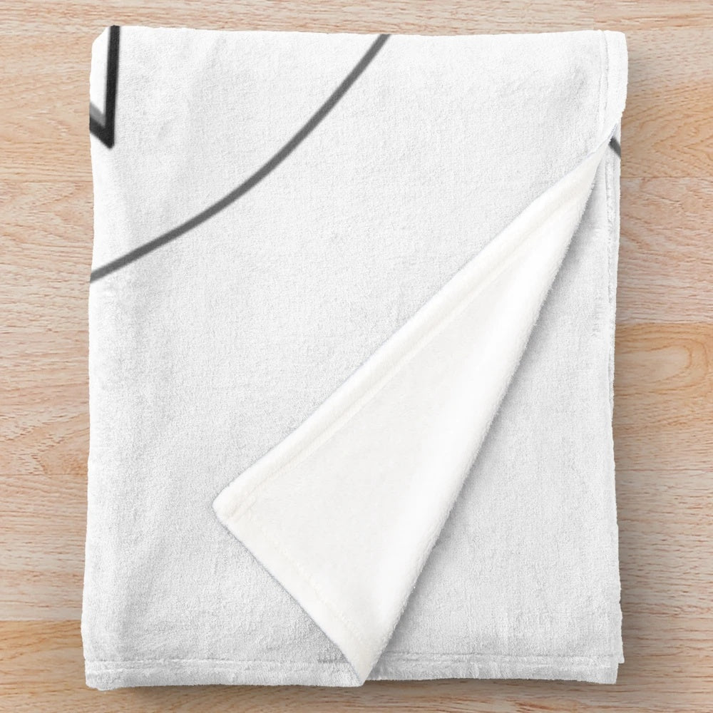 Ford Thunderbird inspired plush blanket with classic car emblem