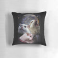 Thurston Moon Cats Pillow - Soft, plush pillow featuring the iconic screaming cat meme