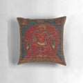 Tibetan Buddhist Goddess Kurukulla Pillow depicting the red dakini deity