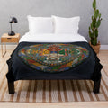 Mandala of Yamantaka Buddhist Plush Blanket
