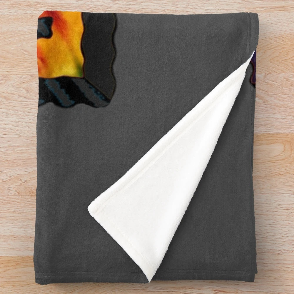 Tie Dye Plush Blanket inspired by Neck Deep, a UK pop punk band
