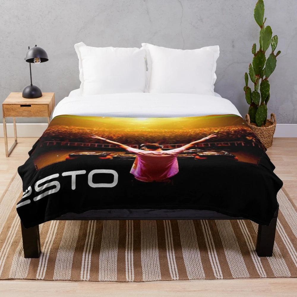 Tiesto Inspired Plush Blanket