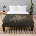 Tigrex Kanji Icon Plush Blanket featuring the iconic Monster Hunter World Iceborne boss