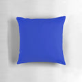 Luxurious deep blue designer pillow with a solid cobalt blue color