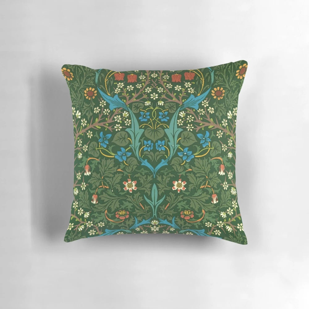 William Morris "Blackthorn" pattern pillow cover
